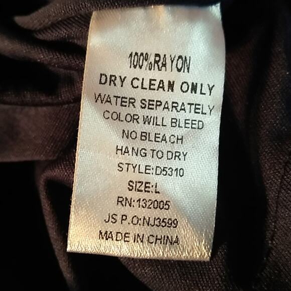 Entro Floral Lace Up High Low Boho Dress Large - Picture 11 of 11